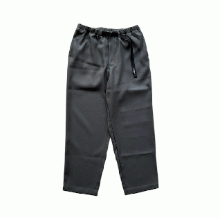 DESCENDANT (ディセンダント) CLASP WEBBING TROUSERS (グレー)