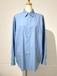 AURALEE WASHED FINX TWILL SHIRT (BLUE)