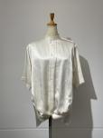 CINOH STAIN DRAPE BLOUSE (ECRU)