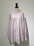 AURALEE WASHED FINX TYPEWRITER SHIRT (L.PINK)