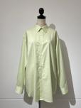 AURALEE WASHED FINX TYPEWRITER SHIRT (L.LIME)