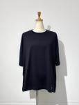 ENFOLD　SLIT BIG T-SHIRT ( D.NAVY )