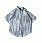 DESCENDANT KENNEDY'S OXFORD SS STRIPE SHIRT (ブルー)