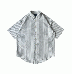 DESCENDANT KENNEDY'S OXFORD SS STRIPE SHIRT (グレー)