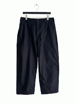 COMME des GARCONS HOMME 綿サテンパンツ (HQ-P029-051/ブラック)