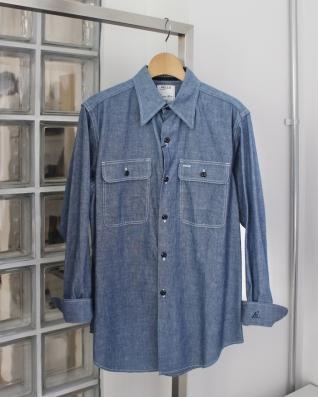 MADISONBLUE  HAMPTON SHIRT CHAMBRAY (OW)(NAVY)