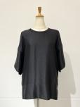 BLAMINK シルクインティメイトショートブラウス( BLACK )