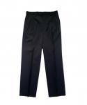 AURALEE WOOL GABARDINE TWO-TUCK SLACKS (トップブラック)
