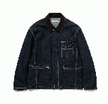 nonnative WOKER JACKET COTTON10oz DENIM(インディゴ/ブラウン