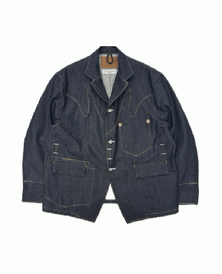 DAIRIKU Rigid Denim Western Jacket (インディゴ)