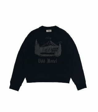 DAIRIKU "Odd Hotel" Silk Cotton Sweater (ブラック)
