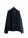 COMME des GARCONS HOMME 綿ウールサージ ジップブルゾン (ブラック)