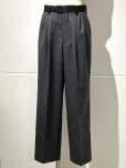 ESLOW(エスロー) WOOL SAXONY THREE TUCK PANTS(C.GRAY)