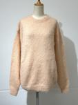 AURALEE BRUSHED SUPER KID MOHAIR KNIT P/O (PINK)