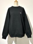 FARAH POTTING LOGO CREWNECK SWEAT SHIRT (BLACK)