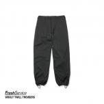 FreshService WOOLY TWILL TROUSERS (ブラック)