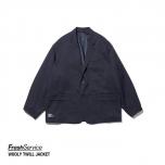 FreshService WOOLY TWILL JACKET (ネイビー)