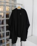 COGTHEBIGSMOKE GITY HOODED CAPE (BLACK)