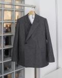 BLAMINK WOOL SINGLE TAILORED JACKET (MID GRAY)
